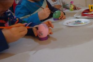 Easter egg coloring